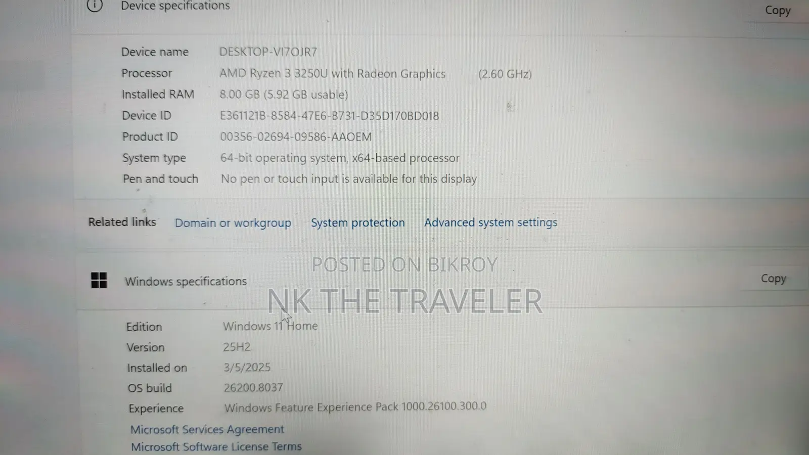 Laptop HP 14-Dq1088wm 8GB AMD Ryzen 3 HDD 1T
