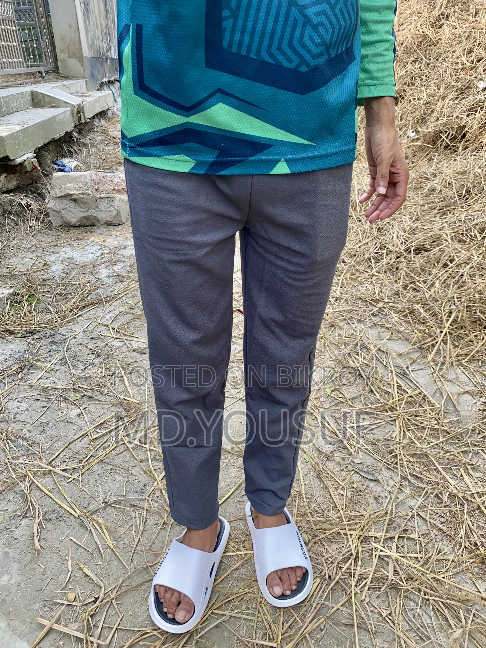 পুরুষদের নতুন গ্রীষ্মকালীন আইস সিল্ক পাতলা ট্রাউজার্স লুজ স্ট্রেইট