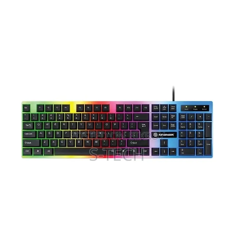 Revenger RKM-24g Black Wired Gaming Keyboard Mouse Combo