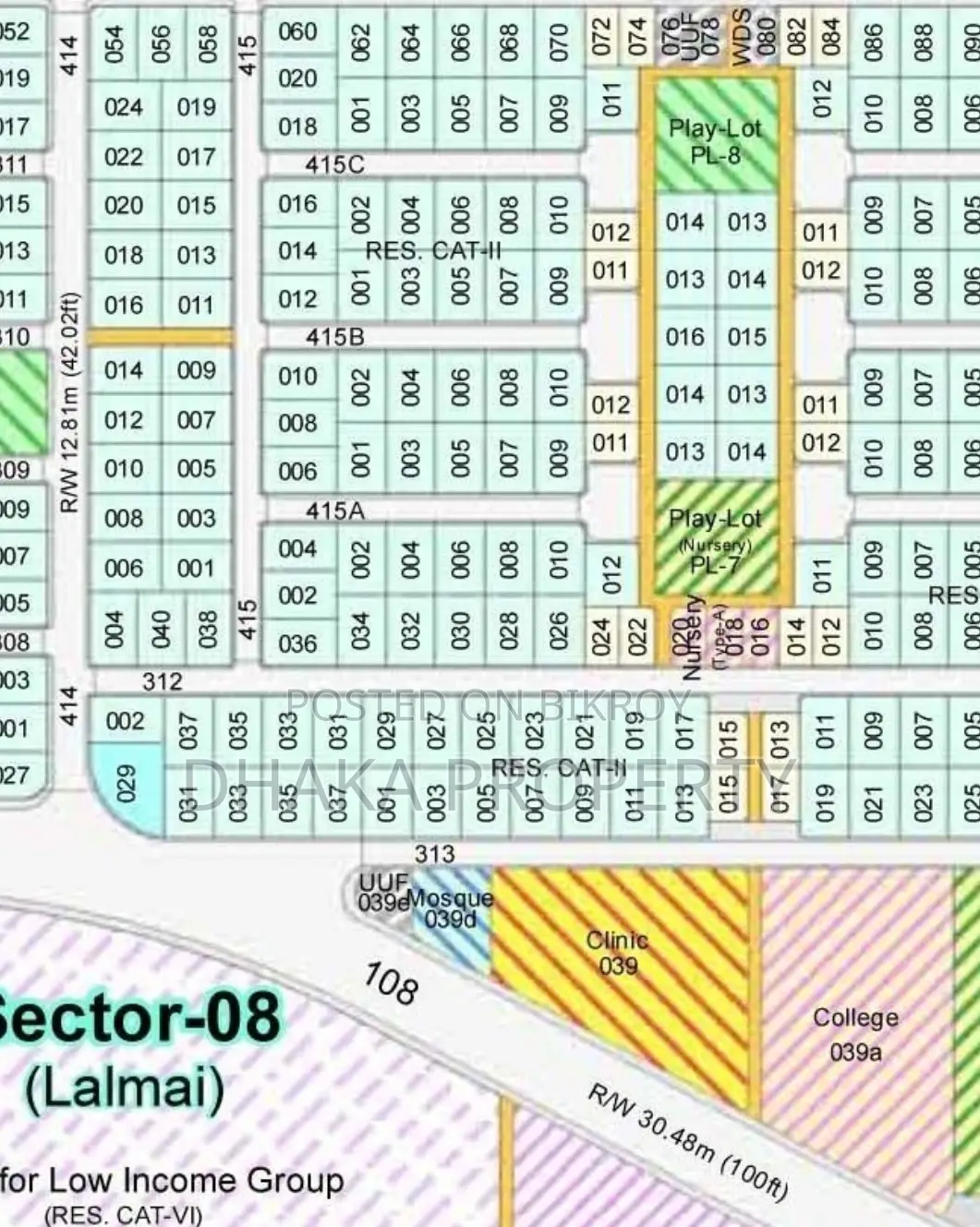 30ft Rd 5 Katha Park South at Sector-8