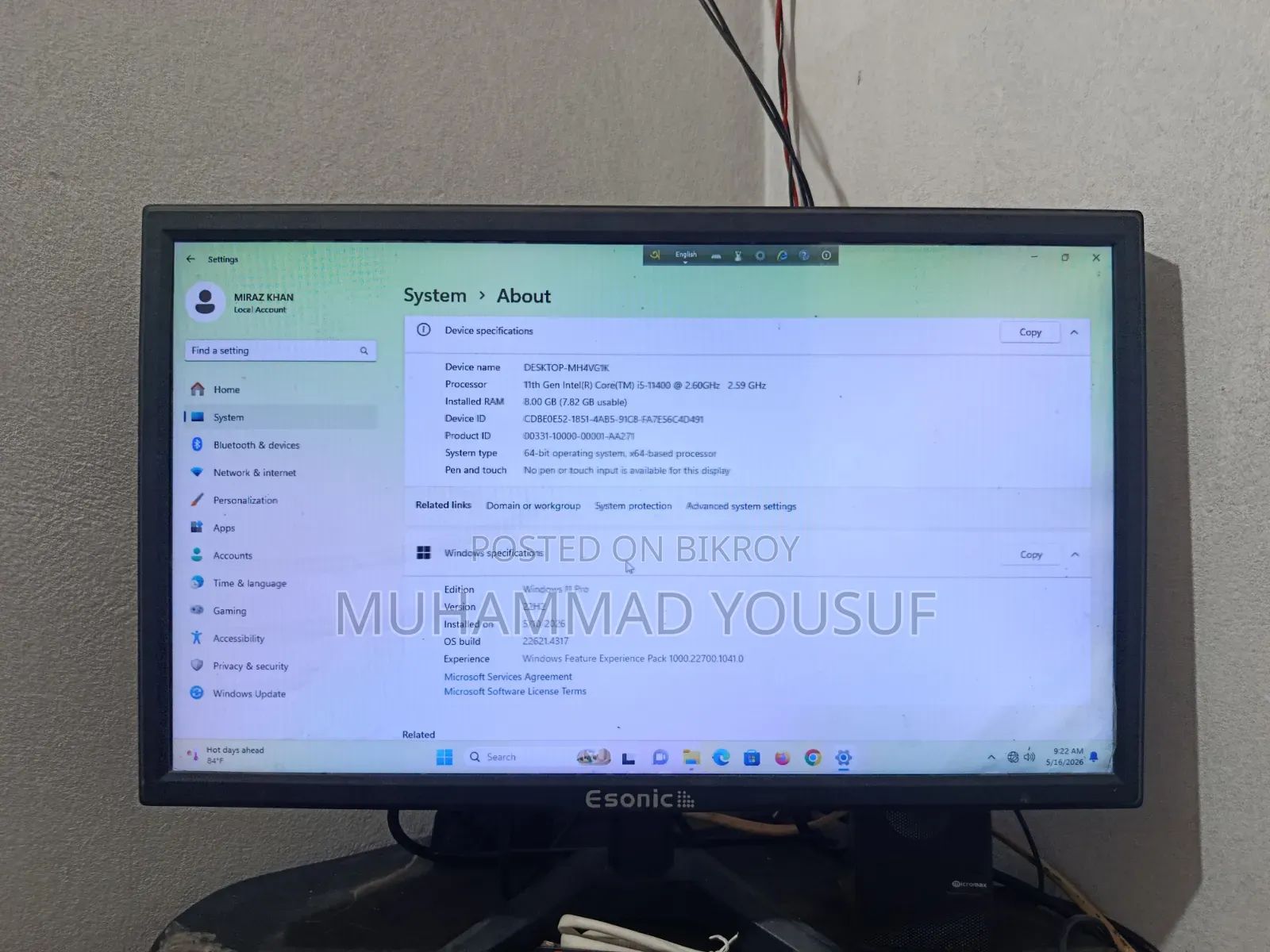 Gigabyte GA-H110MSTX-HD3-ZK 8GB Intel Core i5 SSD 256GB