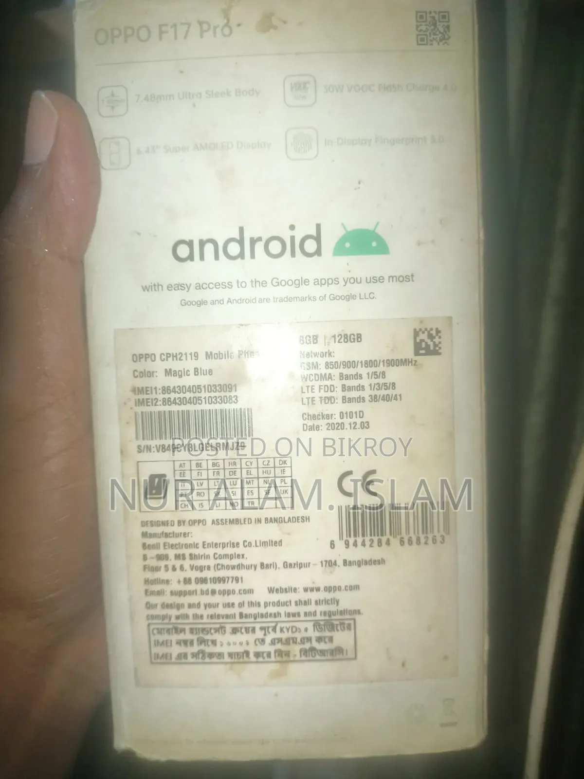 Oppo F17 Pro 128 GB Black