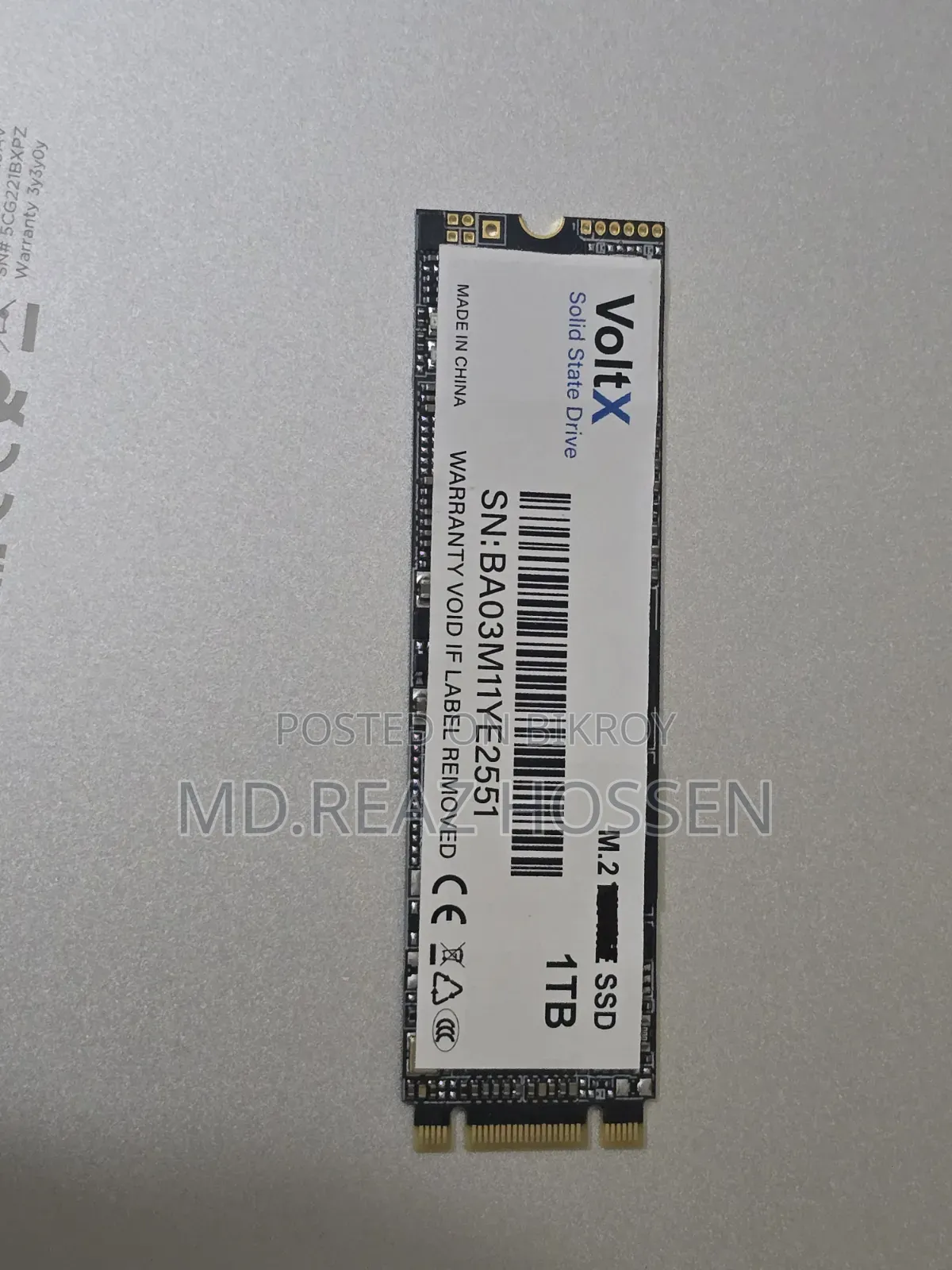 Voltx 1tb Used M.2 SSD