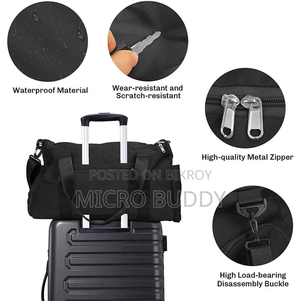 Urbanflex Travel Gym Duffel Bag (Black)