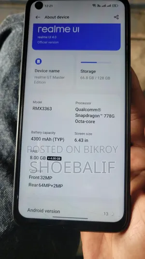 Realme GT Master Edition 128 GB White