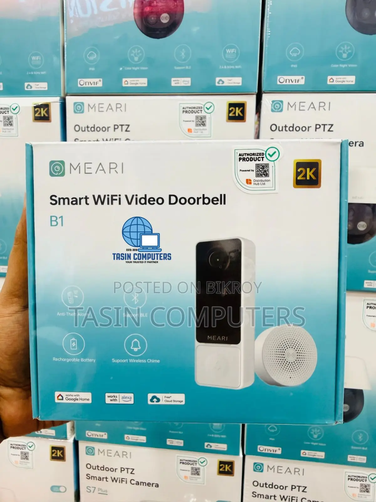 Meari Smart Wifi Video Doorbell B1 – Quad HD Smart Door Camera