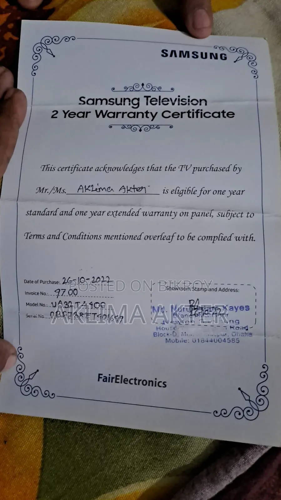 Samsung TV for Sale