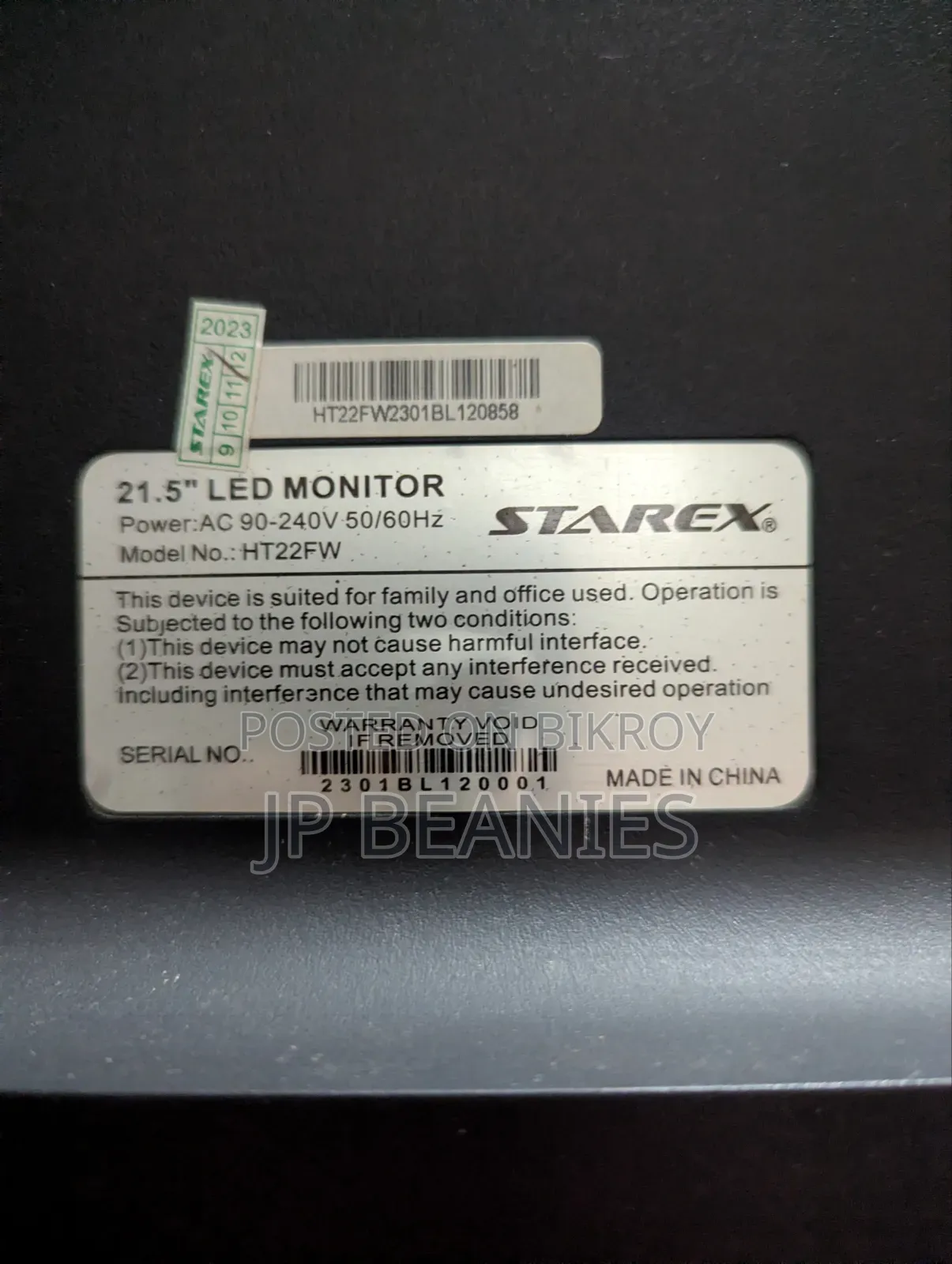 Monitor For Sale. Display Is Damaged But Everything Else Is Okay. Contact If Interested.