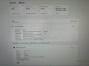 Desktop Computer 16GB AMD Ryzen 7 SSD 256GB
