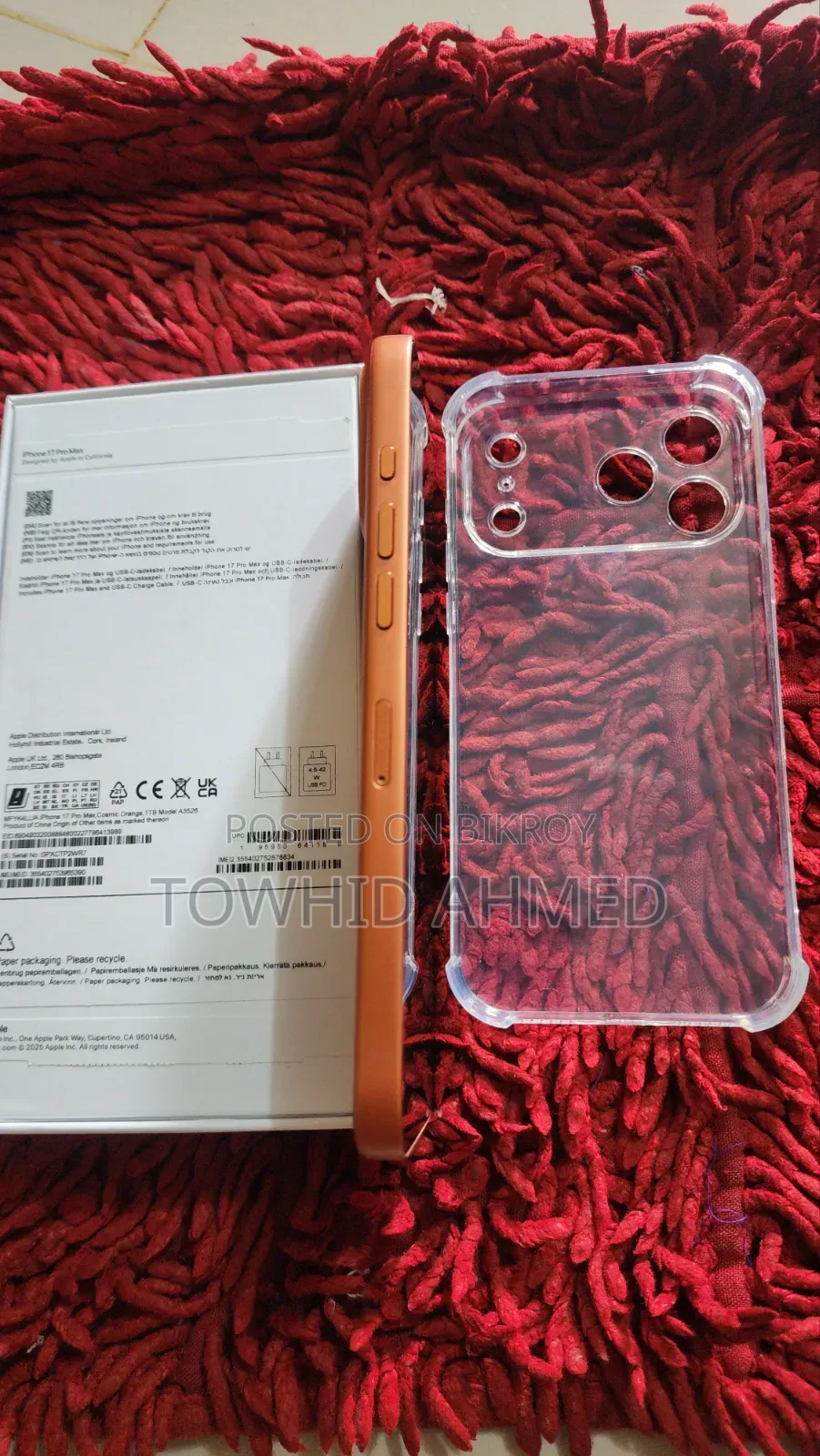 New Apple iPhone 17 Pro Max 1 TB Orange