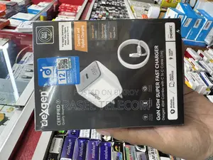 Dexgen Gan 45w Super Fast Charger Combo C to C (White)