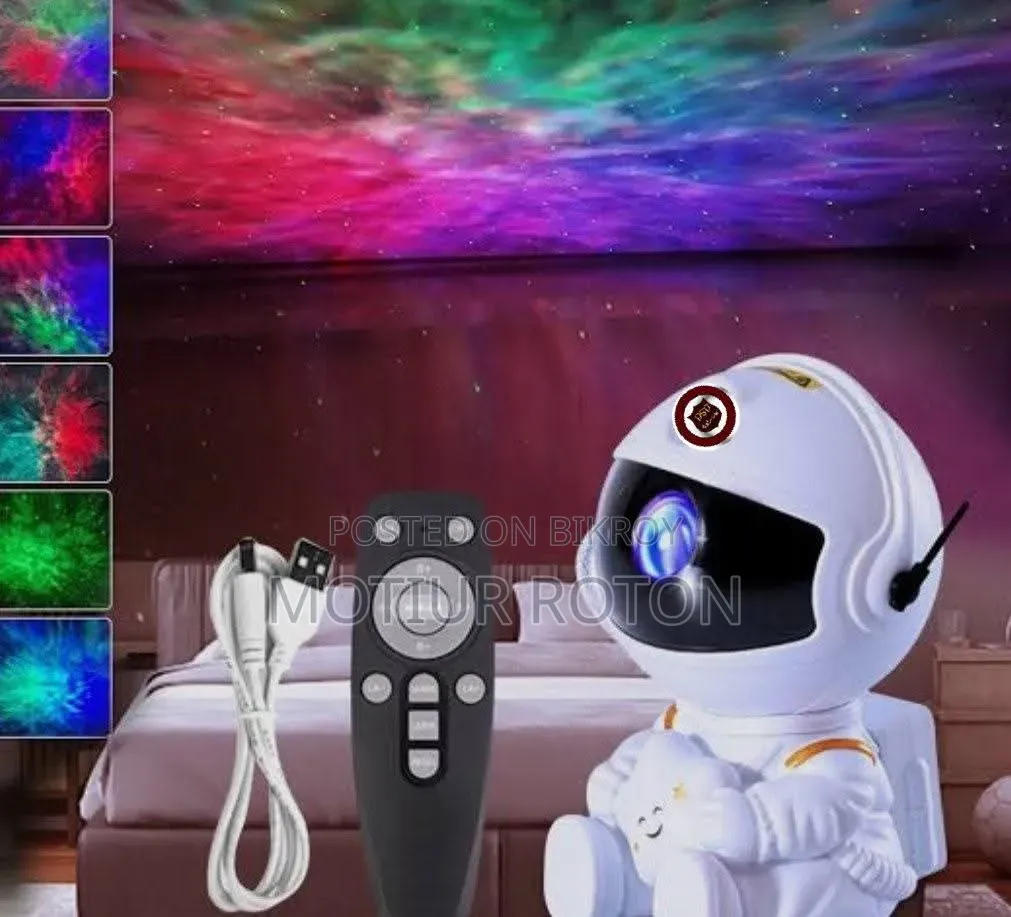 Astronaut Galaxy Nebula Projector Light With Remote Control