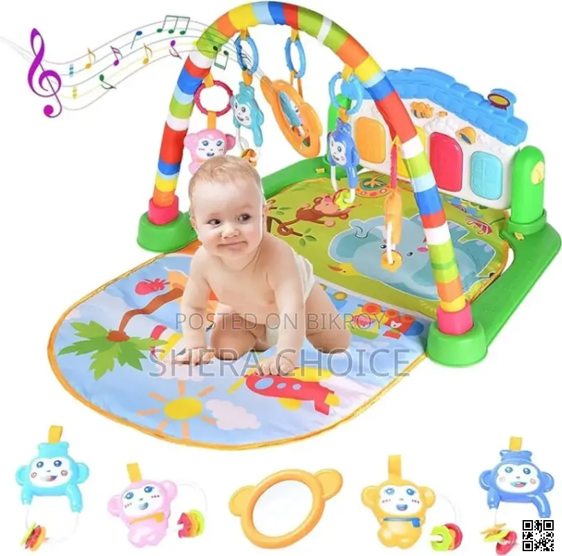 Baby Gym Play Mat Activity Center – Music, Light Kick Piano Fun!