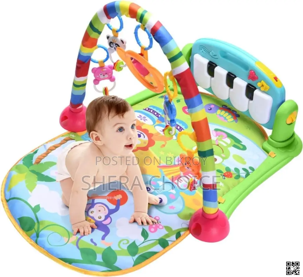 Baby Gym Play Mat Activity Center – Music, Light Kick Piano Fun!