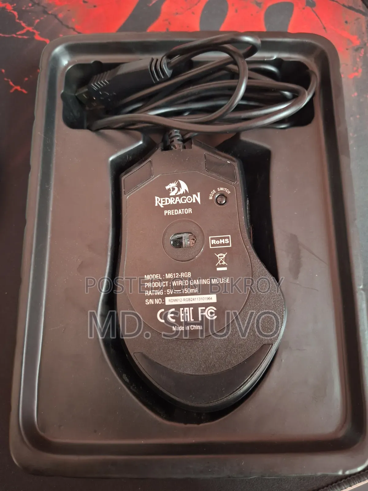 Redragon M612-RGB Predator RGB Backlit Wired Gaming Mouse 8,000dpi