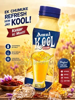 Amul Kool Kaser Flavour Plastic Bottle