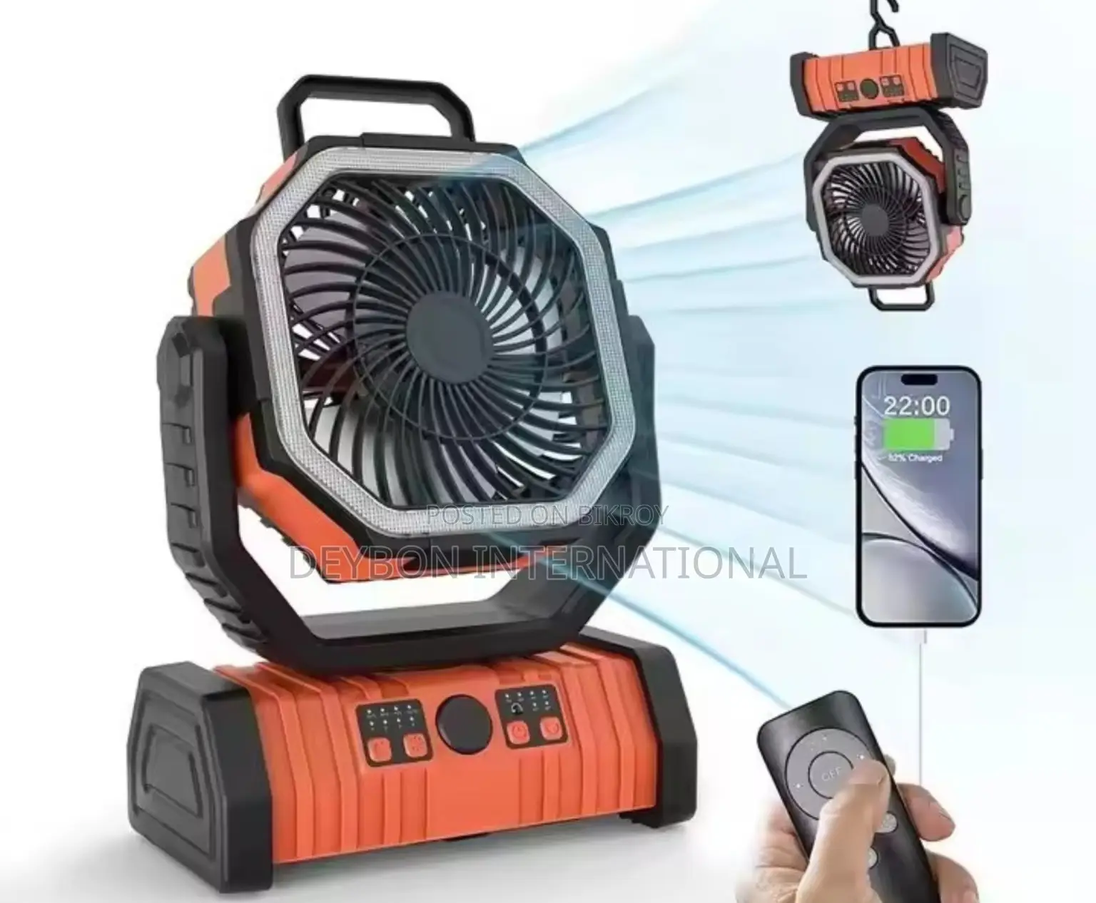 Rechargeable Fan And Light