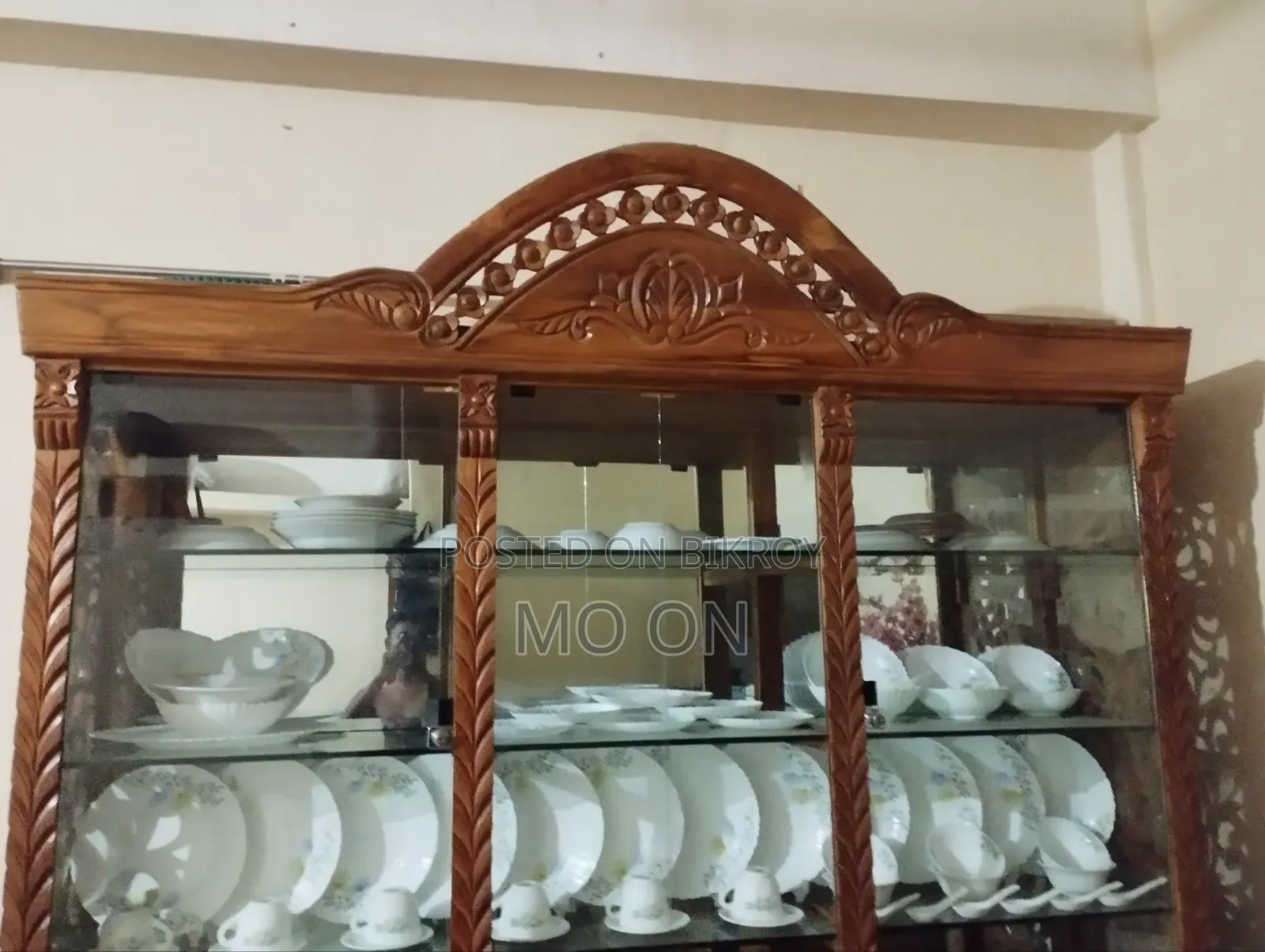 Teak Wood Wall Showcase