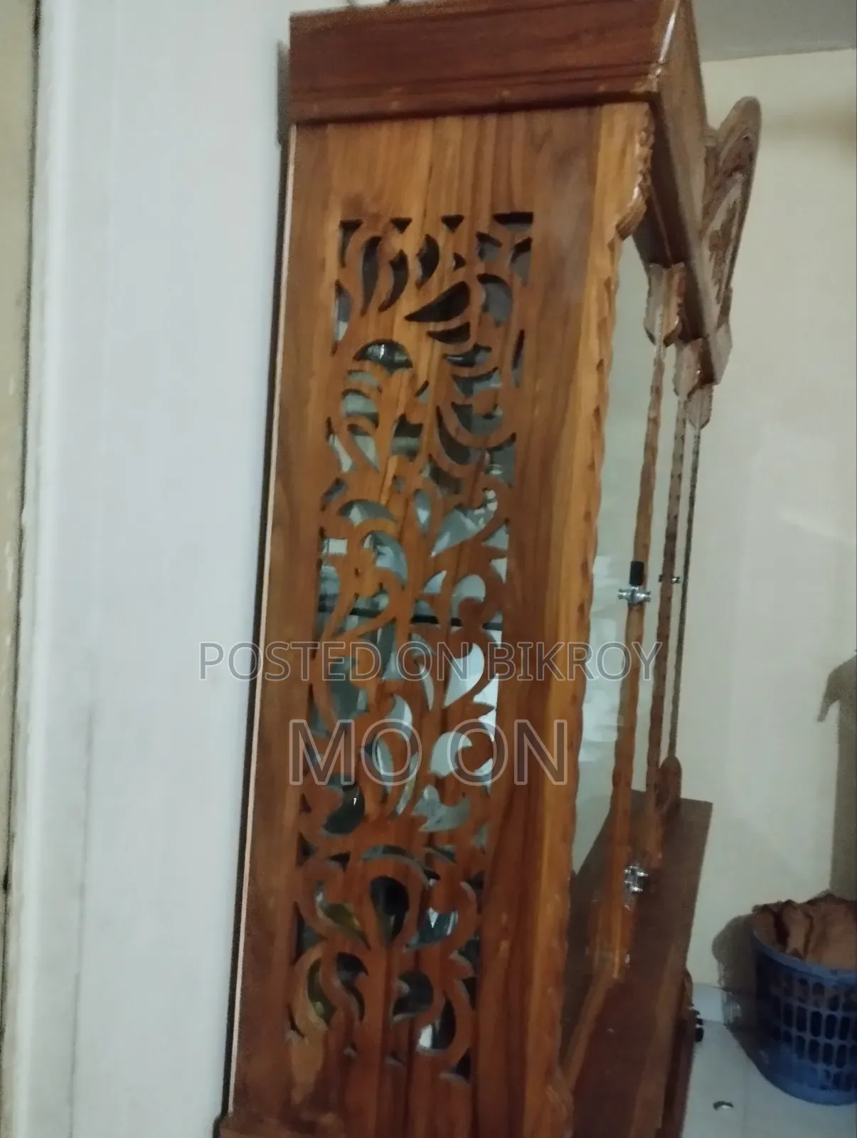 Teak Wood Wall Showcase