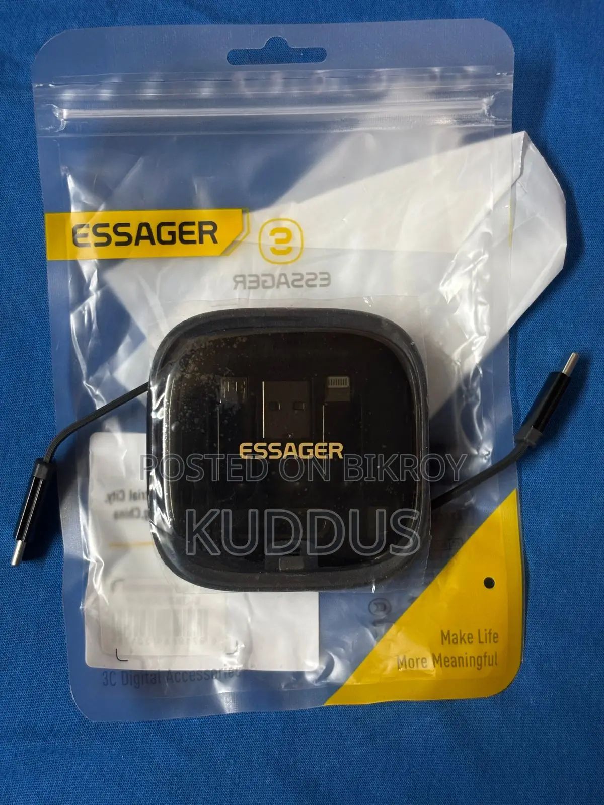 Essager 60w Multi-Function Fast Charging Cable Kit With Storage Box