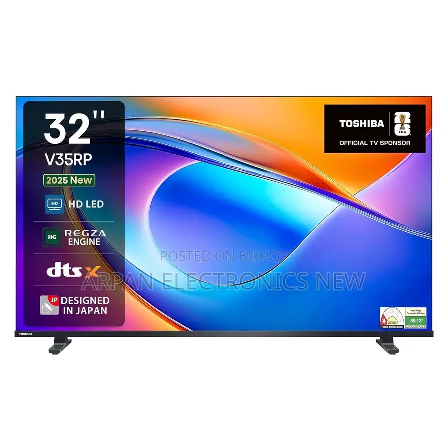 Toshiba 32" Inche Hd Ready Smart Led Tv 32v35rp (Black)