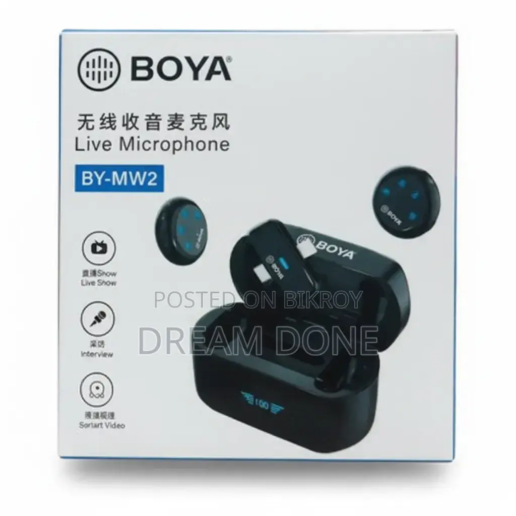 Boya By-wm3t2 Wireless Microphone System (Similar Boya Wireless Series