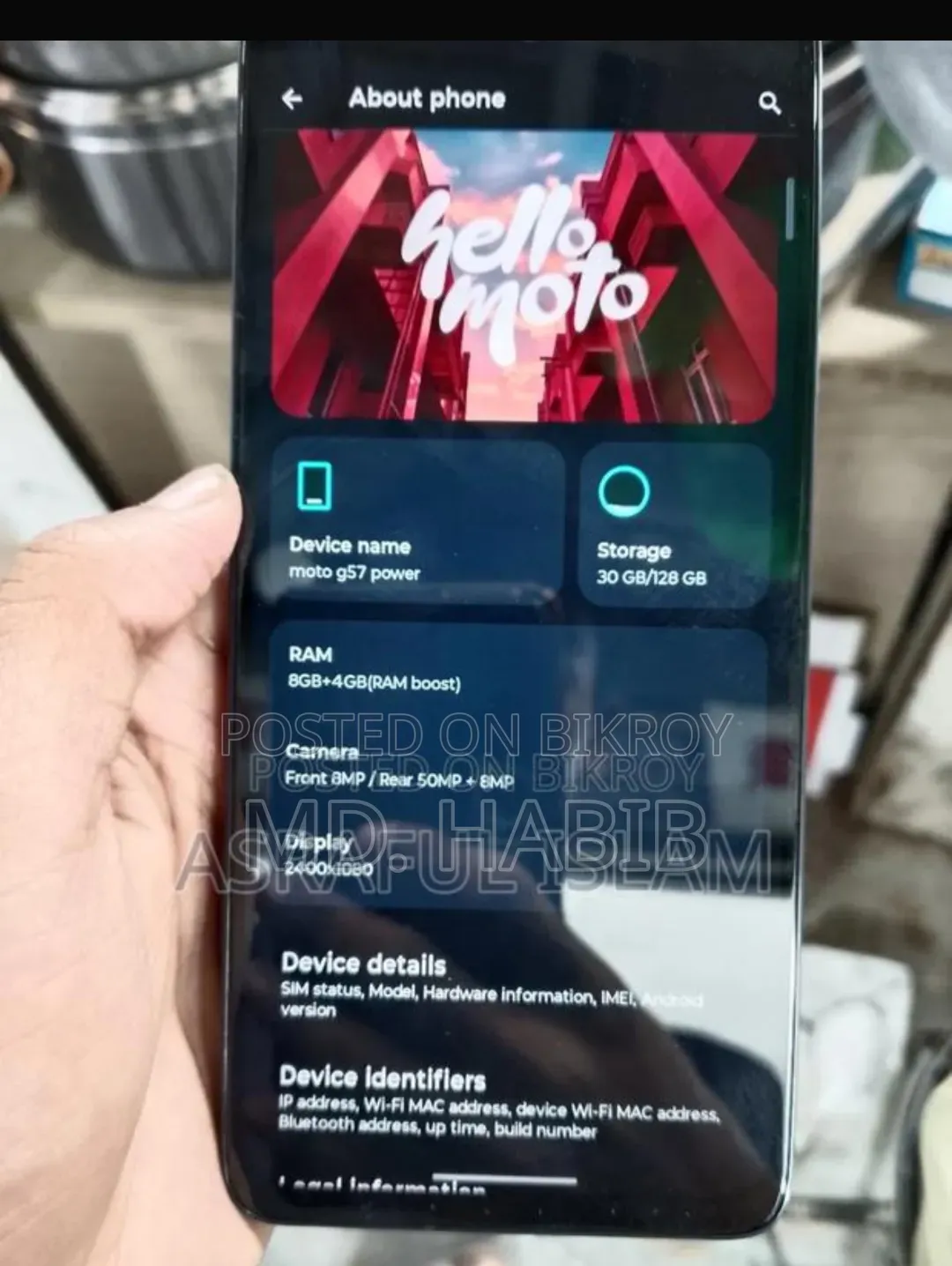 Motorola Moto G57 5G 128 GB Bronze