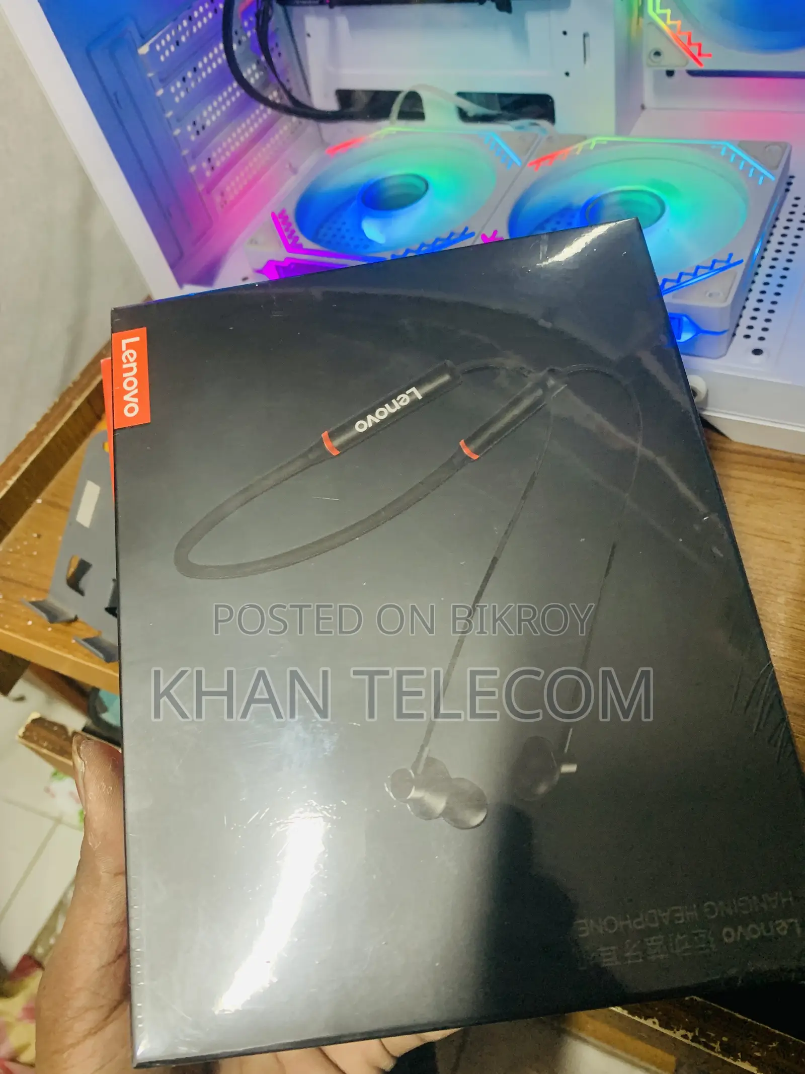 Lenovo He05x Sports Magnetic Wireless Neck Band Earphone - Black