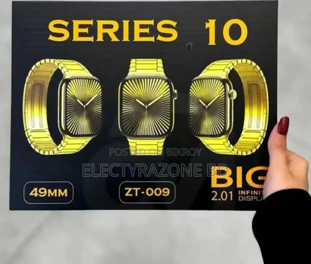 Premium Golden Edition Smartwatch Sale - Series 10 (Zt-009)