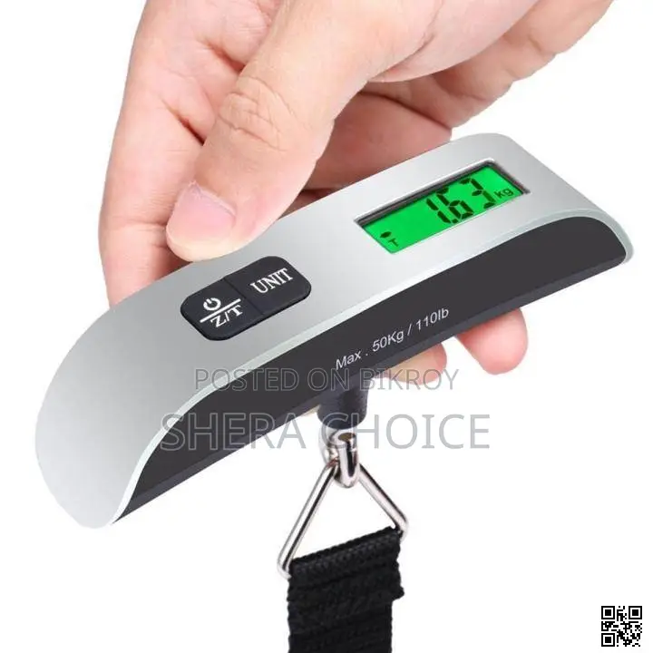 Smart Digital Hanging Scale – Portable 50kg LCD Luggage Scale