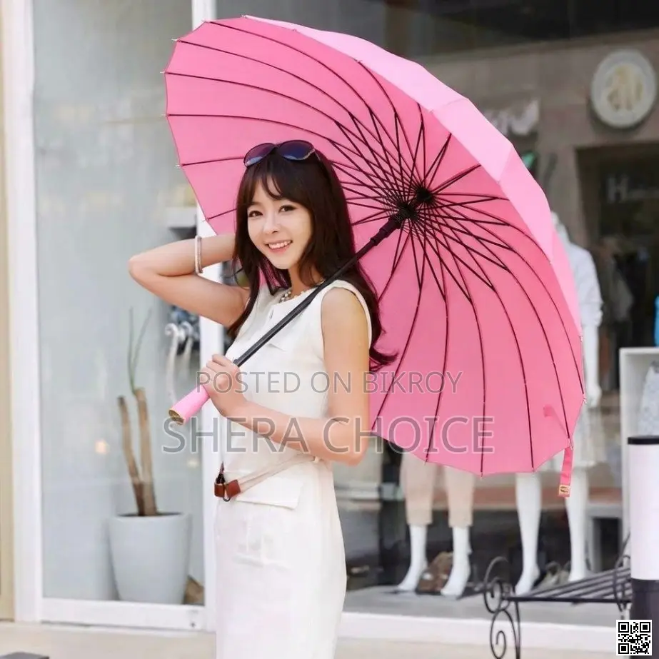24 Ribs Premium Golf Umbrella – Oversized Long Handle Strong Umbrella