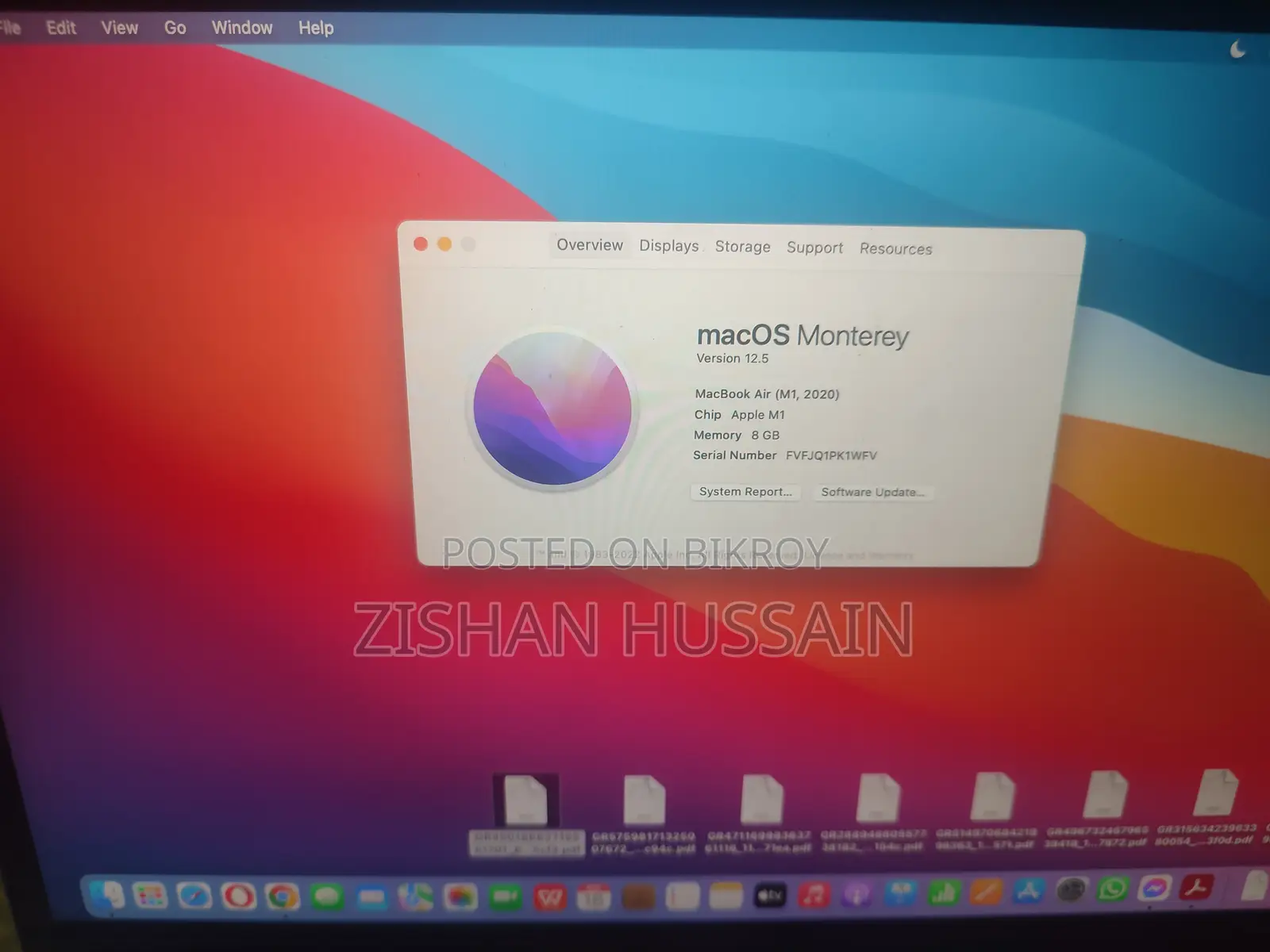 Laptop Apple MacBook Air 2020 M1 8GB eMMC 256GB