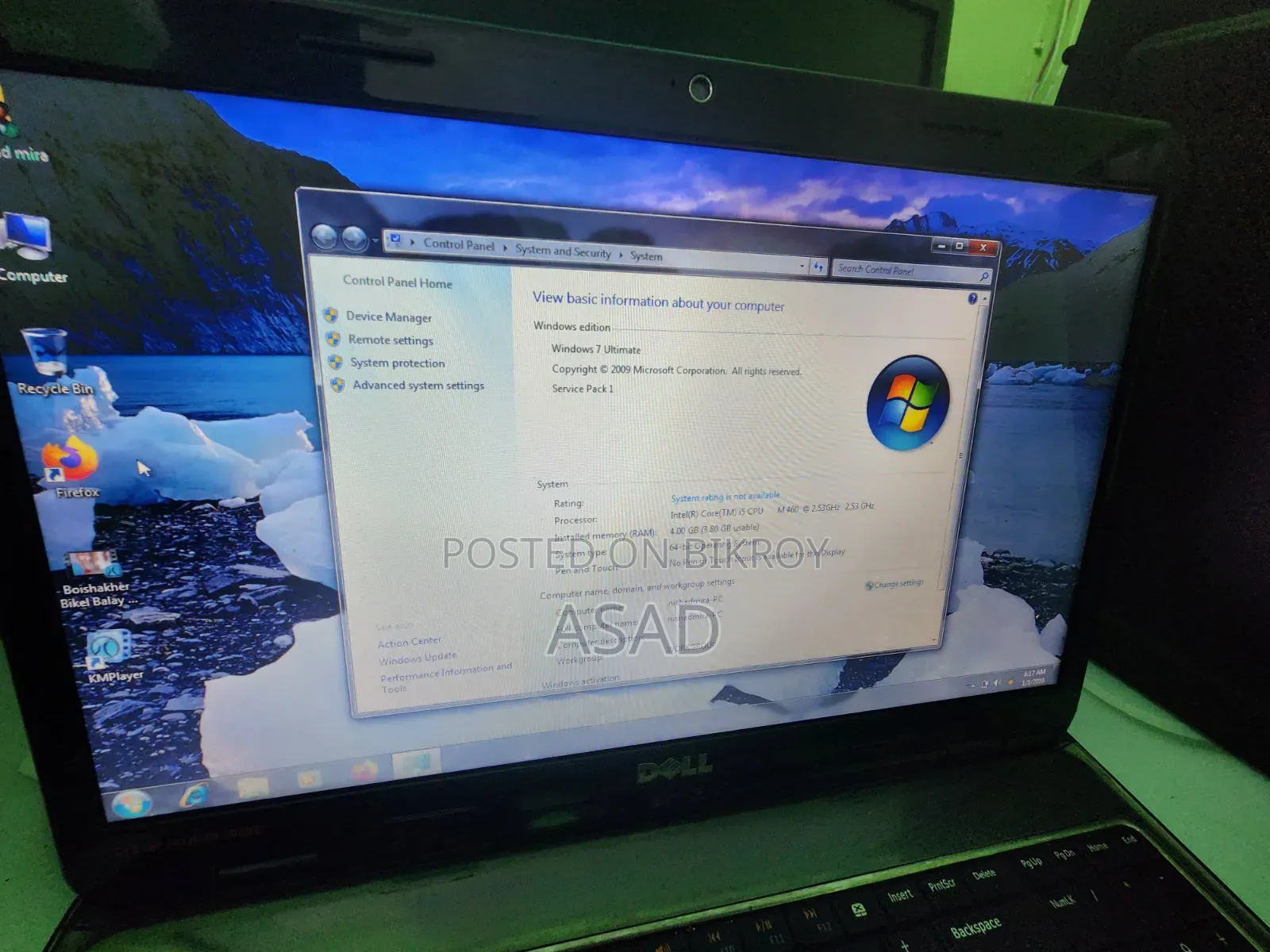 Laptop Dell Adamo XPS 4GB Intel Core I5 HDD 512GB