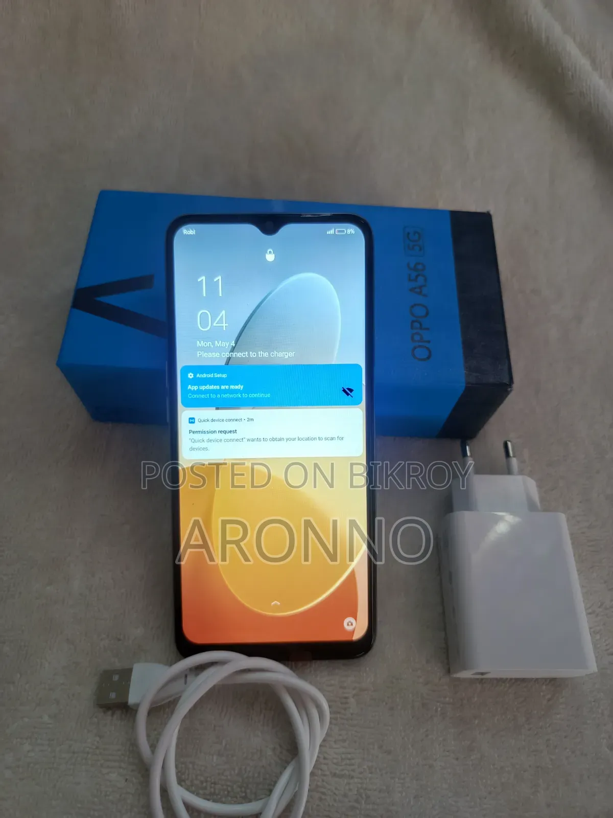 New Oppo A56 5G 256 GB Blue
