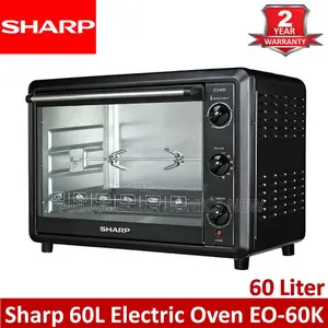 শার্প Eo--3 ইলেকট্রিক ওভেন (৬০ লিটার, কালো) কনভেকশন উইথ রটিসেরি
