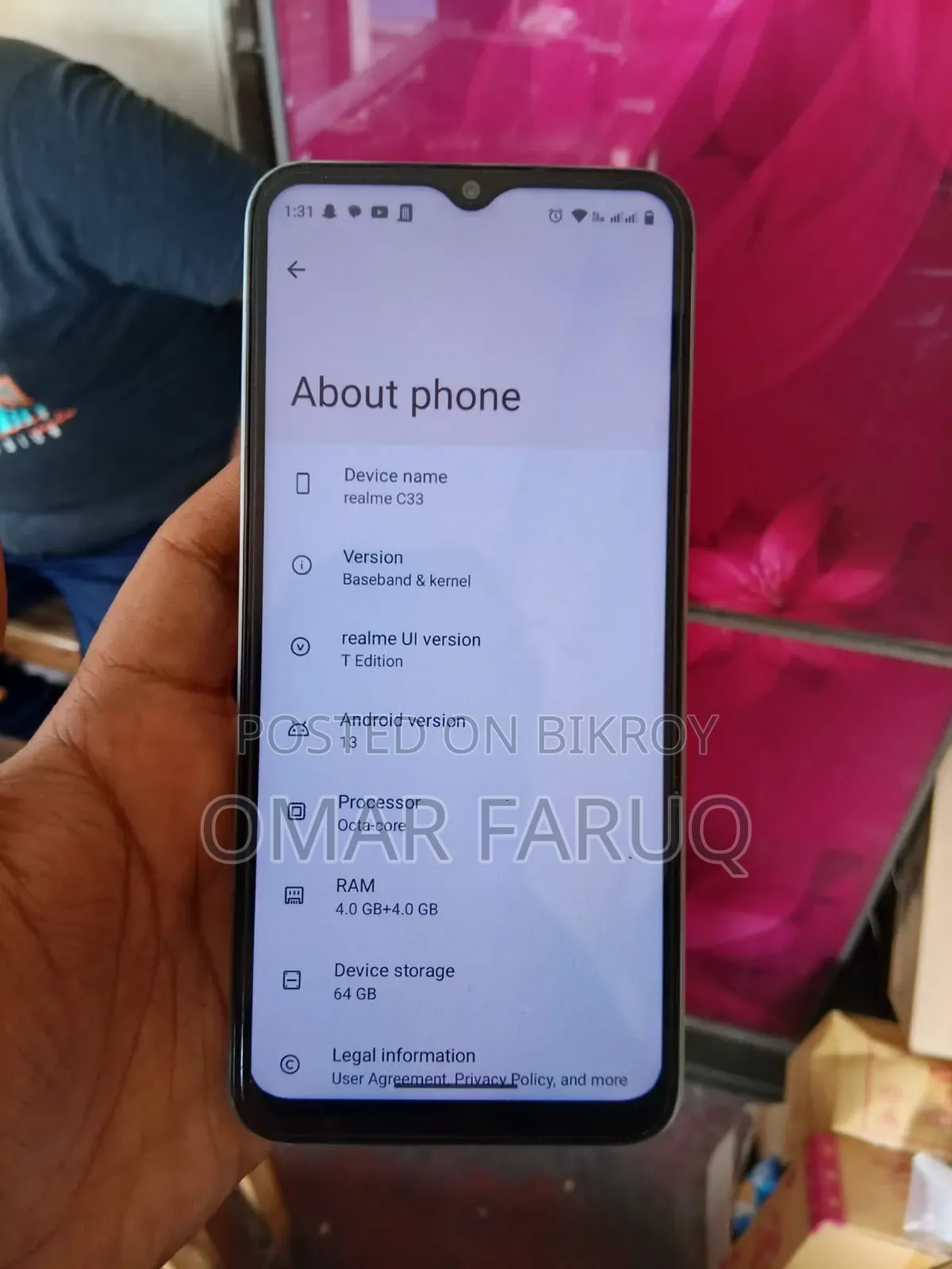 Realme C33 64 GB Gray