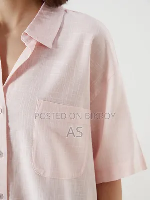 LCW Vision Linen-Look Crop Women's Shirt