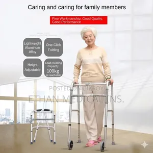 Light Weight Height Adjustable Foldable Walker for Older Peoples