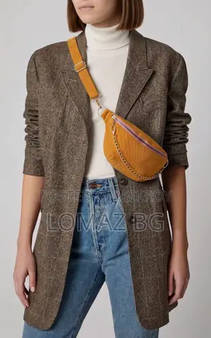 Premium Corduroy Brown Crossbody Bag