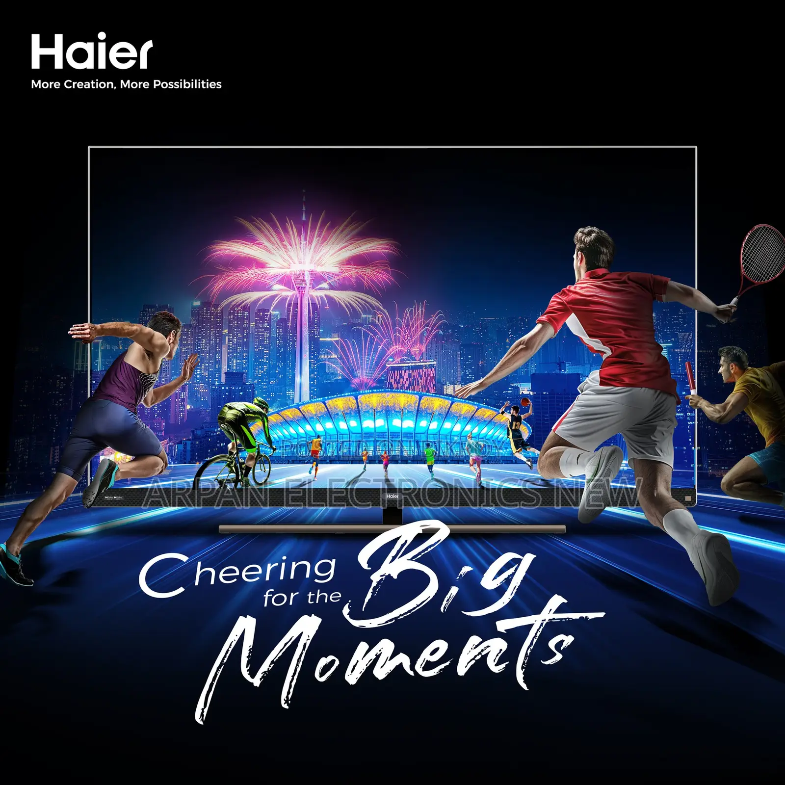 Haier H65p7ux ৬৫ ইঞ্চি UHD গুগল টিভি অফিসিয়াল ওয়ারেন্টি সহ