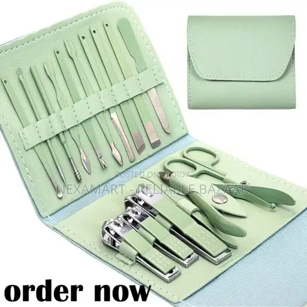 16 PCS Stainless Steel Nail Cutter Clipper Tool Box Set