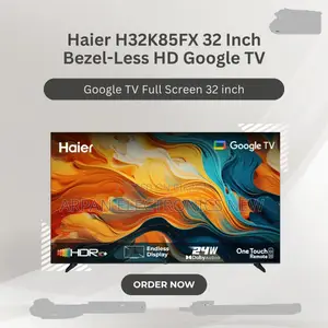 Haier 32" Bezel Less Hd Google Tv (H32k85fx) Warranty 4 Year