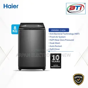 Haier টপ লোড অটোমেটিক ওয়াশিং মেশিন | Hwm80-316s6 | ৮ কেজি