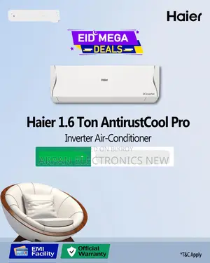 Haier 12 Years Warranty 1.6 Ton Split Ac Inverter উরাধুরা অফার