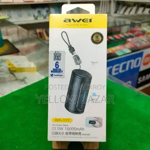 Awei WP-117 22.5W Mini Power Bank 10000mAh