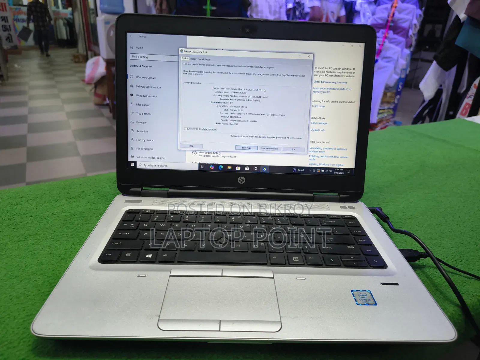 Laptop HP ProBook 640 G2 8GB Intel Core I5 SSD 256GB