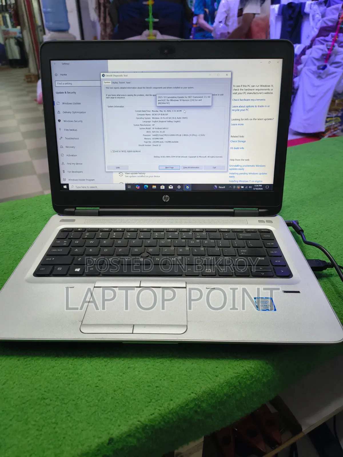 Laptop HP ProBook 640 G2 8GB Intel Core I5 SSD 256GB