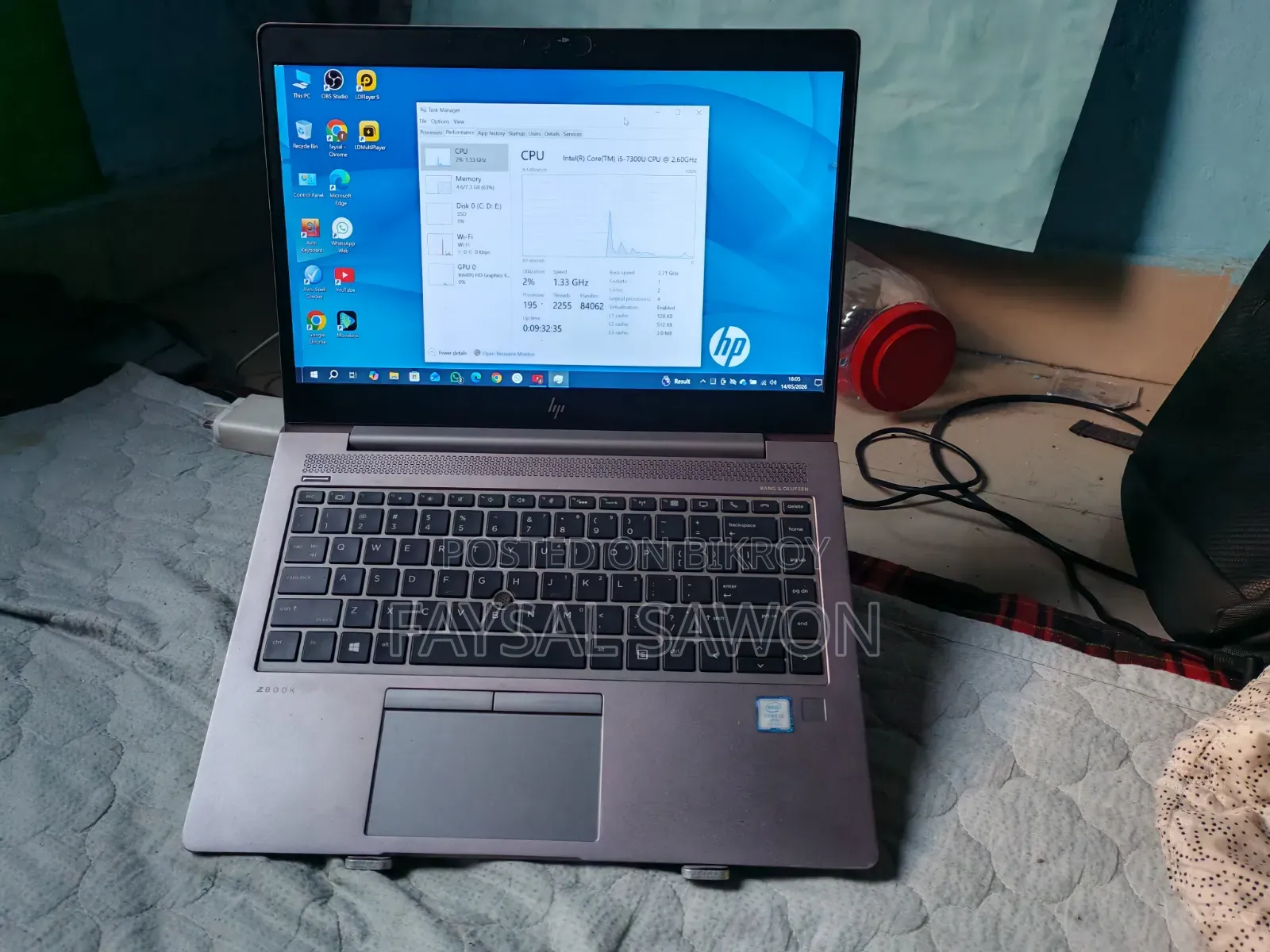 Laptop HP ZBook 14u G5 8GB Intel Core I5 SSD 256GB