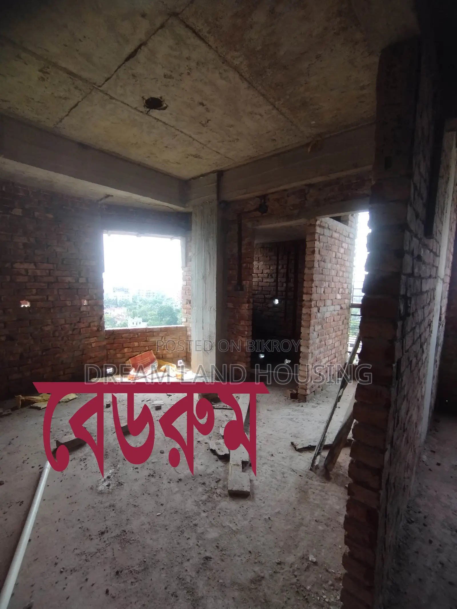 3 Bed, 3 Bath, 3 Balcony Flat (1350 sq ft) with Easy Installments