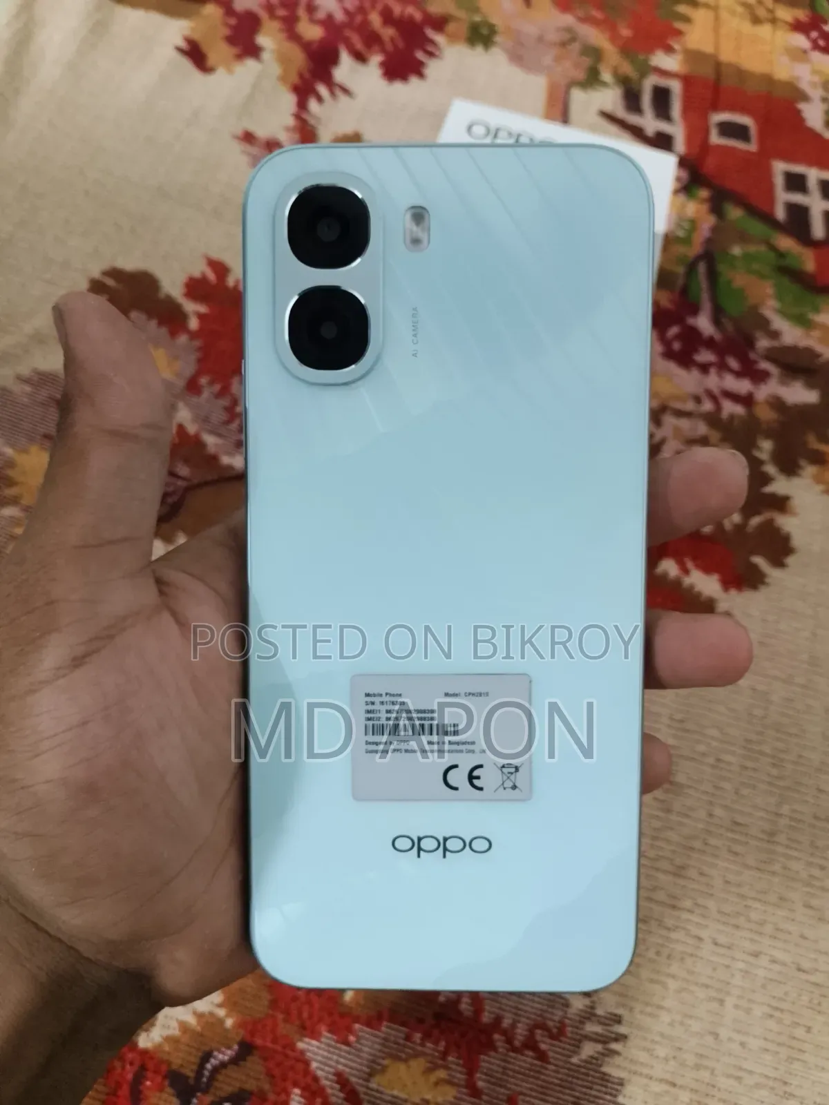 New Oppo A6x 128 GB Blue